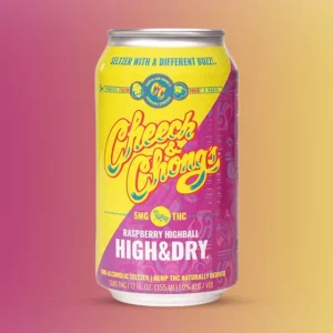 Cheech & Chong’s High & Dry Raspberry Highball Seltzer D9