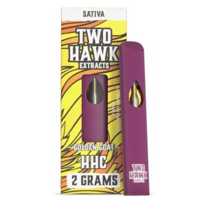 HHC Vape Pen – Golden Goat – Sativa 2g – Two Hawk Extracts