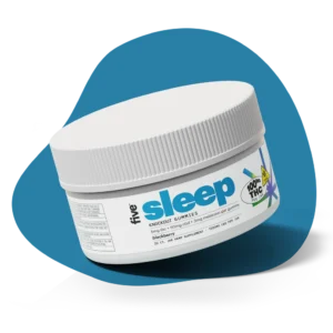 knockout sleep 5mg thc + 50mg cbd gummies