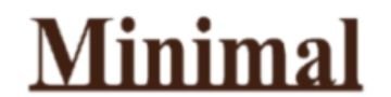 minimal bottle Logo